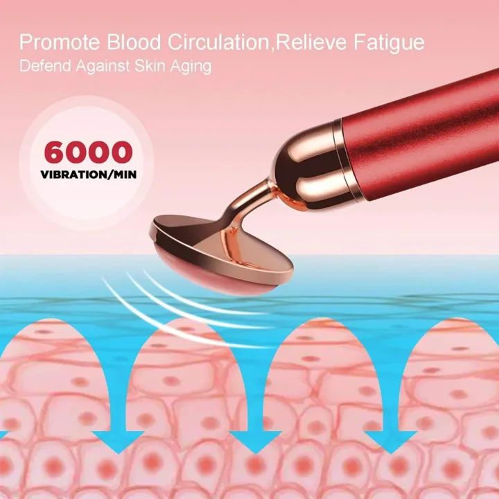 2 in 1 Facial Roller Micro Shaking Trembling  Massager