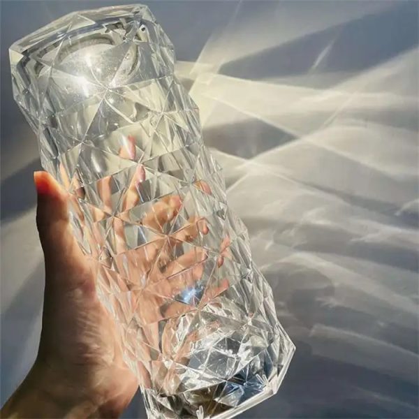16 Colors Diamond Rose Crystal Touch Lamp Usb Rechargeable