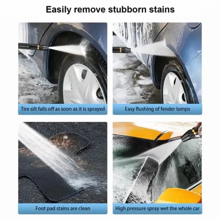 High-Pressure Adjustable Car Wash & Shower Nozzle.